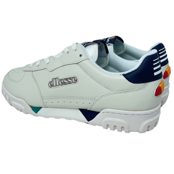 Ellesse Men’s Tanker LO LTHR AF Off White Athletic Sneakers Lace Up Shoes New - Picture 9 of 14
